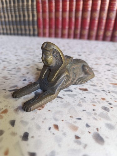 Encrier ancien sphinx