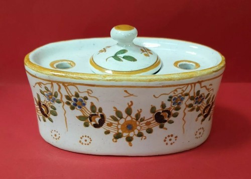 Calamaio terrina maiolica - calamaio,