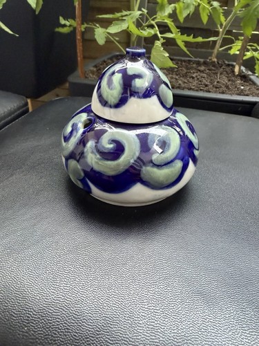 Encrier porcelaine peinte - encrier,