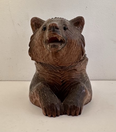 Antico calamaio orso - , legno