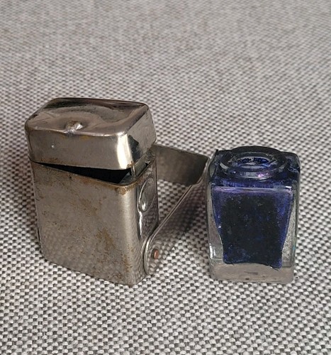 Ancien encrier poche voyage - de,