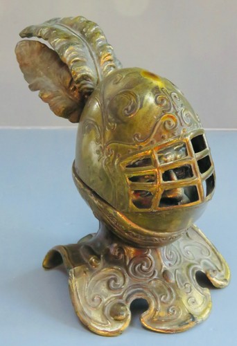 Antico calamaio bronzo ottone