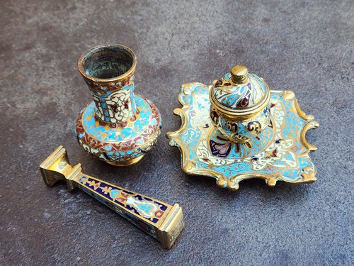 Emaux cloisonné ensemble - emaux, de