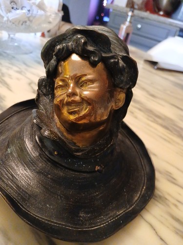 Bronze ancien encrier - bronze,