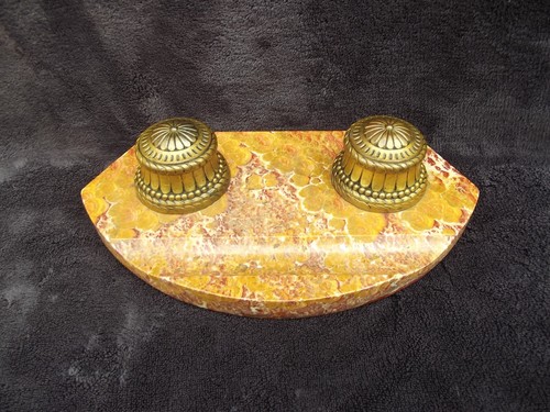 Ancien encrier double - ancien, en