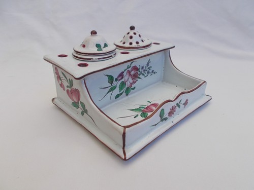 Encrier ancien faience - encrier, de