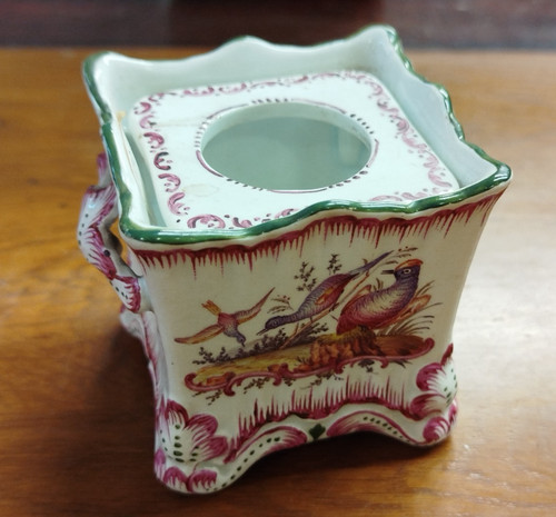Calamaio maiolica rovina - calamaio,