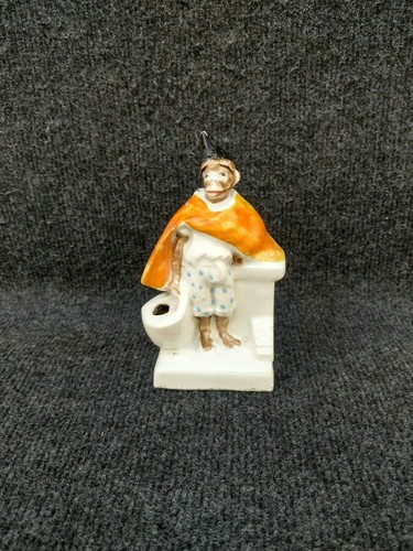 Ancien encrier 19e singe - encrier,