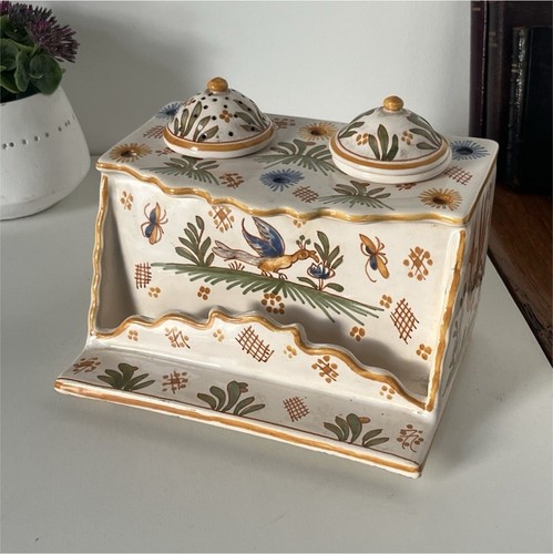 Scrittore maiolica dipinto - , a