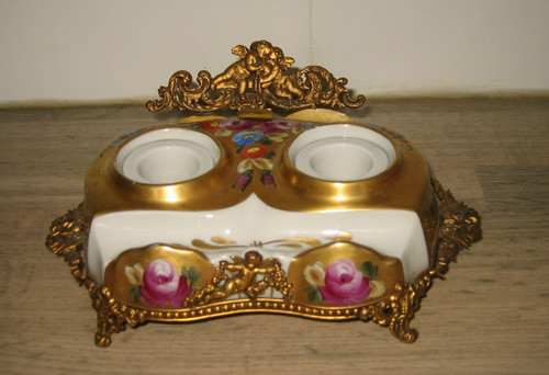 Antico calamaio porcellana
